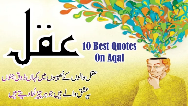Aqal best 10 Motivational quotes