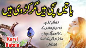 Batein suchi hian megar karvi hain (best urdu quotes)