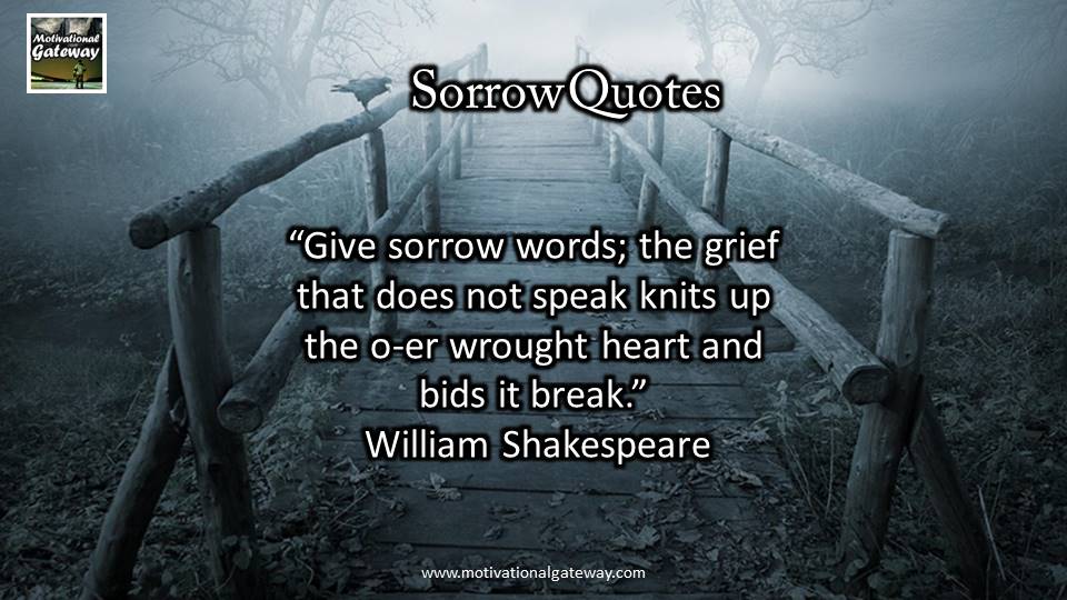 inspirational Quotes about Sorrow and grief