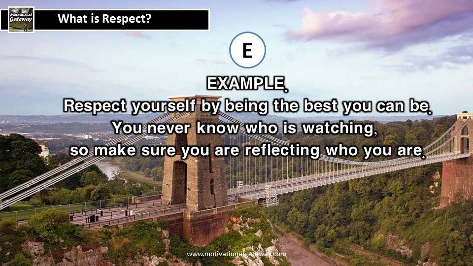 What is respect Best lines on respect