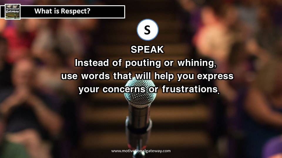 What is respect Best lines on respect