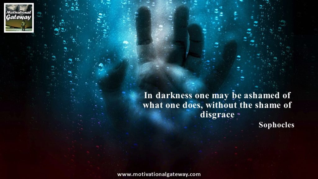 Darkness of life quotes !!