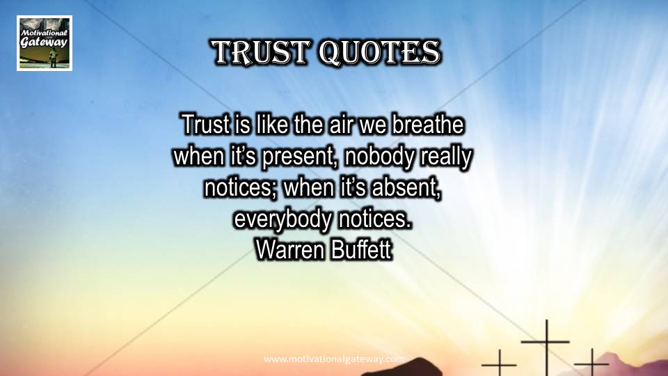 15 inspirational quotes on Trust