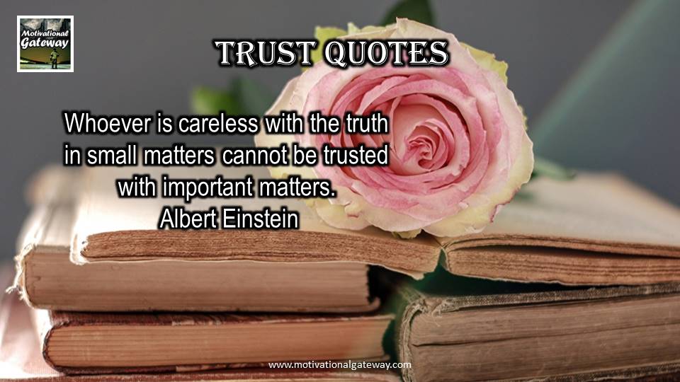 15 inspirational quotes on Trust