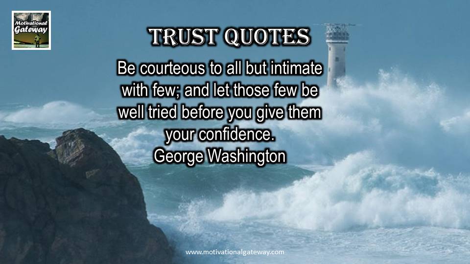 15 inspirational quotes on Trust