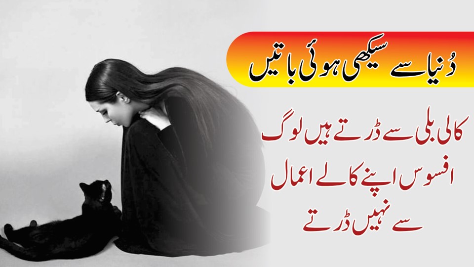 Dunia Se Seekhi Hue Batein Urdu Quotations ( Quotes About Life )