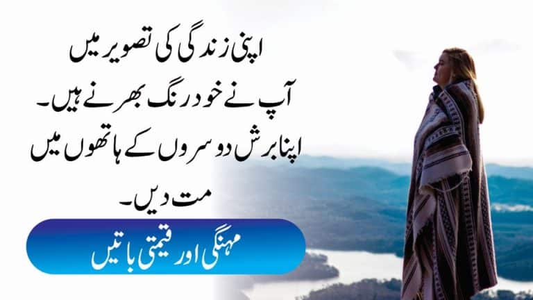 Mehnagi  Aor Qeemti Batein In Urdu (Urdu quotes New Lines)