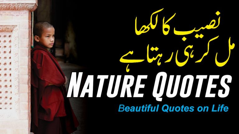 Nature Quotes Best Beautiful Quotes About Life in Urdu Hindi